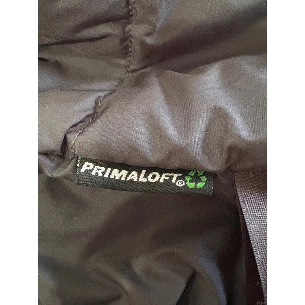 The North Face Mens Navy Blue Primaloft Insulated Puffer Jacket Full Zip Large